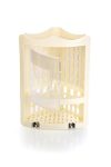 Nayasa Plastic Corner Rack (Light Ivory)