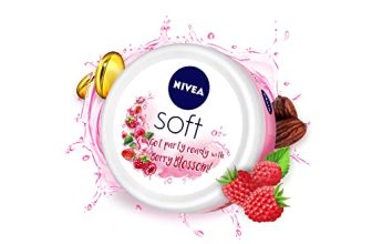 Nivea Soft Light Moisturizer 200Ml | Berry Blossom | For Face, Hand & Body, Instant Hydration | Non-Greasy Cream | With Vitamin E & Jojoba Oil | All Skin Types