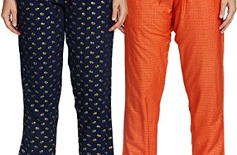 Indigo Women’S Pack Of 2 Pajamas(Aw21/Blc-206_Orange+ Navy_S)