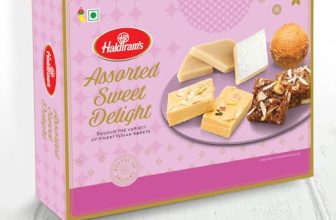Haldirams Assorted Sweet Delight 450G, Savour The Variety Of Indian Sweets (Contains Kaju Katli, Dodha Burfi, Patisa, Besan Ladoo)