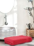 Amazon Brand – Solimo – Cotton Bath Towel | 500 Gsm | Fade Resistant | Red