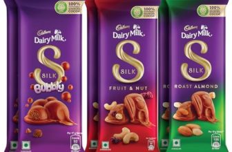 Cadbury Dairy Milk Silk Small Chocolates Combo (2 X Bubbly 50G, 2 X Roast Almond With Whole Nuts 58G And 2 X Fruit And Nut 55G)