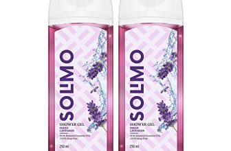Amazon Brand – Solimo Shower Gel, Fresh Lavender – 250 Ml (Pack Of 2)