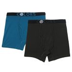 Rupa Frontline Colors Kid’S Front Open Long Trunks 113 | Soft-Touch Cotton Stretch | Snug Fit | Breathable Fabric | Pack Of 2