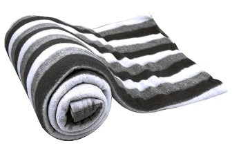 Status All Season Multipurpose Polar Fleece Single Bed Blanket/Light Weight Blanket (Black)