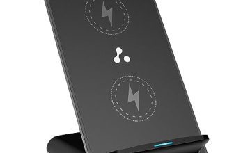 Ambrane 15W Wireless Charging Stand For Iphone 14/13/12 Series, Galaxy S23/S22/S21/S20/Note20 Series, Oneplus 9/9 Pro, Apple Watch & Other Qi Devices (Powerpod, Black)
