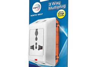 Wipro 3 Way Multiplug With Built In Surge Protector