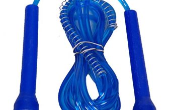 Simran Sports Speed Skipping Rope, Jump Rope With Pvc Handle, Pvc Pencil Skipping Rope For Men, Women, Boys & Girls For Home & Outdoor Fitness (Blue)