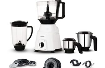 Philips Mixer Grinder 750 Watt, 3 In 1 (Mixer Grinder + Juicer + Food Processor) 4 Jar And Motor With 5 Yr Warranty. (Hl7763/00)