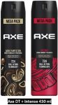 Axe Dark Temptation And Intense Deodorant Spray – For Men(430 Ml, Pack Of 2)