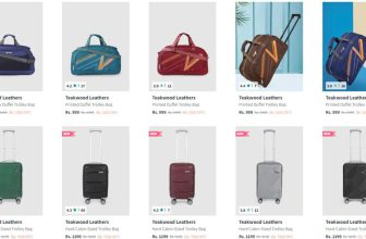 Teakwood Leathers Trolley Bag upto 86% Off from ₹999