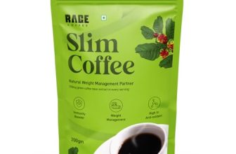 Rage Coffee Green Slim Coffee Powder For Weight Management – 200G | 100% Pure Coffee & Green Coffee Extract | Metabolism Booster