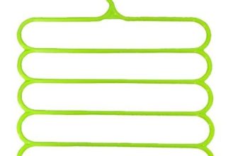 Atevon Plastic 5 Multilayer Hanger For Clothes Hanging, Hanger For Clothes Shelf, Cloth Hanger For Wardrobe, Multipurpose Hanger Organizer, 5 In 1 Magic Hanger For Wordrobe