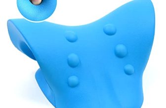 Expertomind Polyester Blend Neck Relaxer | Cervical Pillow For Neck & Shoulder Pain | Chiropractic Acupressure Manual Massage | Recommended By Orthopaedics, Blue