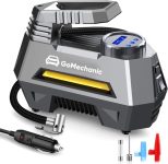 Gomechanic Digital Tyre Inflator For Car – 150 Psi, 12V Dc Portable Air Pump/Compressor With Digital Tyre Pressure Gauge, Suitable For Bikes, Bicycles Or Any Inflatable With Led Light (Gusto T2)