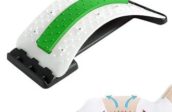 Expertomind Back Stretcher With Magnetic Acupressure Points | For Back Pain Relief & Posture Support | Adjustable With Chair Strap | Durable Abs Material | 96 Pressure & 10 Magnetic Points