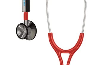 Life Line Excel 2 Stethoscope (Red) | Stainless Steel Chest Piece | Stronger Headset | 2-Way Tube | Suitable For Doctors, Nurses, Students