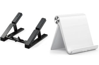 Striff Laptop Stand For Desk(Blackish) Uph1W Multi Angle Tablet/Mobile Stand(White) Tabletop