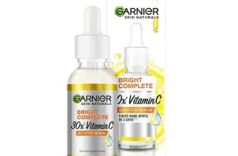 Garnier Skin Naturals, Bright Complete 30X Vitamin C Booster Face Serum, Increases Skin’S Glow Instantly And Reduces Spots Overtime, With 2% Niacinamide + 0.5% Salicylic Acid, For Men & Women, 30 Ml