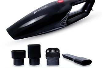 Gomechanic Car Vacuum Cleaner – Portable 2 In 1 Wet & Dry Cleaner For Car With High Suction Power 4500Pa – Multipurpose 12V Power Corded With Nozzle Straw & Hepa Filter (Neutron 4500, Black)
