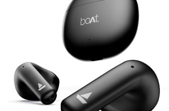 Boat Airdopes Atom 81 Tws Earbuds With Upto 50H Playtime, Quad Mics Enx™ Tech, 13Mm Drivers,Super Low Latency(50Ms), Asap™ Charge, Bt V5.3(Opal Black)
