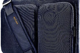 Aircase Office Messenger Sling Bag Fits Upto 15.6″ Laptop/Macbook, Detachable Shoulder Strap, Water Resistant, Shockproof, Carry Handle With Spacious Pockets, For Men & Women, Blue- With Warranty