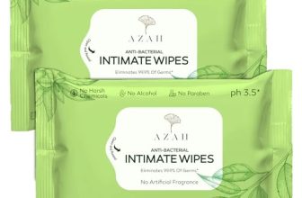 Azah Intimate Wipes For Women | Antibacterial Vaginal Wipes Pack Of 40 | Ph Balanced Feminine Wipes | All Natural Ingredients For Daily Hygiene |Travel Friendly Wet Wipes For Face And Private Parts
