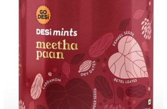 Go Desi Meetha Paan Mouth Fresheners, Desi Mints, Refreshing Mouthfreshener, Mukhwas (2 X 90G)