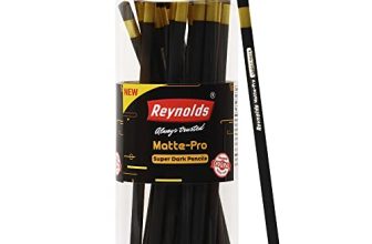 Reynolds Matte Pro Pencil 25 Ct Jar I Break-Resistant Lead With Comfortable Grip For Extra Smooth Writing I School And Office Stationery