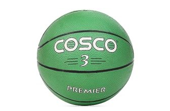 Cosco Premier Leather Basketball, Size 3 (Multicolour)