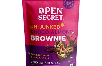 Open Secret Valentines Day Wholesome Chocolate Gift Box | 1 Item Gift Combo – Chocolate Almond Brownie (Pack 6) | Zero Refined Sugar No Maida Guilt | Valentine Gifts Hamper For Girlfriend, Boyfriend, & Love | Gift For Him/Her | Zero Refined Sugar | Gluten Free