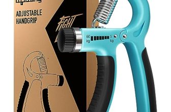 Lifelong Adjustable Hand Grip Strengthener, Hand Gripper For Men & Women For Gym Workout Hand Exercise Equipment To Use In Home For Forearm Exercise (5-60Kgs) – Blue & Black, Llfahg001