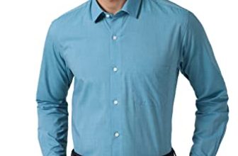 Peter England Men’S Solid Regular Fit Shirt (Pesfonub595099_Aqua 39)
