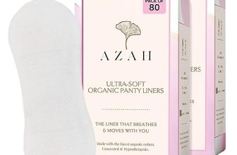 Panty Liners For Women Daily Use By Azah (Pack Of 80) Organic Cotton Pantyliners For Hygienic & Protects Underwear