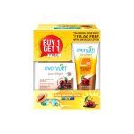 Everyuth Naturals Pure & Light Spf 50 Sun Block Lotion With De Tan Scrub 50G Free Combo