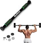 Slovic Pull-Up Bar For Home Workout | Non-Slip Carbon Steel Bar (Load Capacity: 100 Kg) Pull-Up Bar(Black)