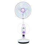 Bajaj Nuvo 400 Mm Plum Purple Table Cum Pedestal Fan With Bldc Motor And Remote Control Operation, Regular