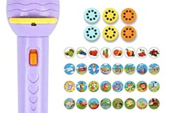 Graphene® 6 Slides 48 Patterns Mini Projector Torch Toy Slide Flashlight Projector Torch For Kids Projection Light Toy Slide Flashlight Lamp Education Learning Night Light (Random Slides)
