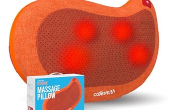 Caresmith Revive Cushion Massager Machine For Pain Relief | Neck And Back Pain Relief With Shaitsu Infrared Heat Therapy | 1 Year Warranty
