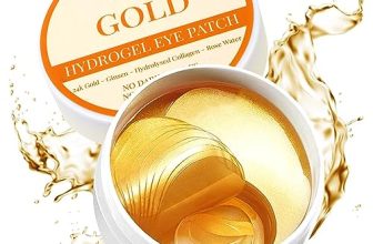 Azah Under Eye Patches For Dark Circles With 24K Nano Gold | Pack Of 60 Eye Cooling Gel Pads | Hydrogel Eye Patch Mask With Collagen For Relaxing Eyes, Reducing Puffiness & Wrinkles