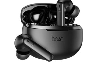 Boat Airdopes 170 Tws Earbuds With 50H Playtime, Quad Mics Enx™ Tech, Low Latency Mode, 13Mm Drivers, Asap™ Charge, Ipx4, Iwp™, Touch Controls & Bt V5.3(Classic Black)