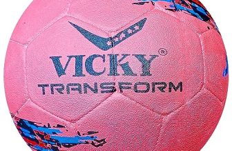 Vicky Transform France Football Rubber Moulded Stitched Butyl Bladders Soccer Ball For Seniors Beginners Recreational Training Matches – Pink, (Needle Included)