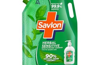 Savlon Herbal Sensitive Germ Protection Liquid Foaming Handwash, 1500Ml Hand Wash Refill, 90% Natural Origin, For Sensitive Hands