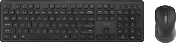 Asus Wireless Keyboard And Optical Mouse Set Cw101, Up To 1000Dpi Wireless Multi-Device Keyboard(Black)