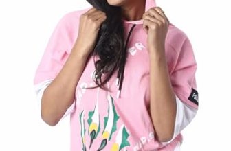 London Hills Women Oversized Hoodie Drop Shoulder Hoodie For Women Pink