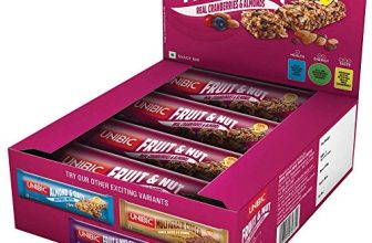 Unibic Snack Bar Fruit And Nut 360G Pack Of 12, 360G