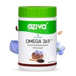 Oziva Plant Based Omega 3 6 9 Multivitamin Supplement For Men & Women (1000 Mg Vegan Omega Oil Concentrate With Flaxseed & Blackseed Oil) Fatty Acids (Omega 3 6 9, 60 Capsules)