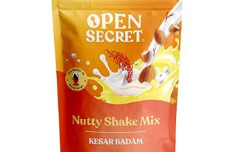 Open Secret Thandai, Milk Beverage| Kesar Badam Thandai Powder Mix(225G)| Holi Gift Hamper| Mixer Of Elachi Almonds Coco And Jaggery, No Added Preservatives| Instant Refreshing Drink