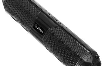 Ptron Newly Launched Fusion Beam 16W Bluetooth 5.0 Speaker, Up To 19Hrs Playback Time, Soundbar For Phone/Tv/Laptop/Tablets/Projectors, Aux/Tf Card/Usb Drive Playback & Tws Function (Black)