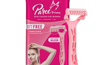 Paree Prima Premium Full Body Razors For Women, Pink, 5 Count